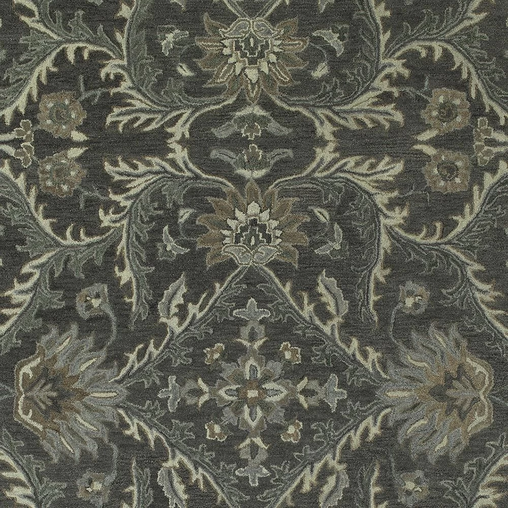 Kaleen Rugs Amaranta 2'6" x 8' Charcoal, Brown and Pewter Green Runner Kaleen Rugs Amaranta 2'6" X 8' Charcoal, Brown And Pewter Green Runner -Carpet And Flooring Stores 5255817 3