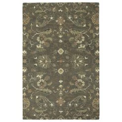 Kaleen Rugs Amaranta 4' X 6' Mushroom, Ivory, Sage And Charcoal Area Rug