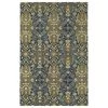 Kaleen Rugs Amaranta 2' X 3' Navy, Steel, Yellow And Light Brown Area Rug