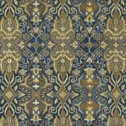 Kaleen Rugs Amaranta 2' X 3' Navy, Steel, Yellow And Light Brown Area Rug -Carpet And Flooring Stores 5256229 3