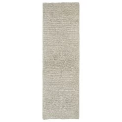 Kaleen Rugs Cotton Bloom Shag 2'3" X 8' Beige And Ivory Tweed Runner