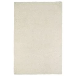 Kaleen Rugs Cotton Bloom Shag 2' X 3' White Area Rug