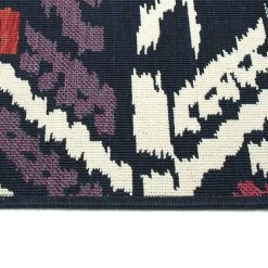 Kaleen Rugs Anther 2'2" X 7'10" Ivory, Purple, Pink, Red, Navy And Teal Indoor/Outdoor Runner -Carpet And Flooring Stores 5488327 4