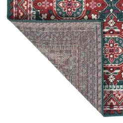 Kaleen Rugs Anther 2'2" X 7'10" Red, Teal, Pink, Ivory And Navy Runner -Carpet And Flooring Stores 5492337 3