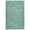Kaleen Rugs Chancellor 10' X 14' Turquoise, Cadet Blue, Grey, Linen And Charcoal Area Rug