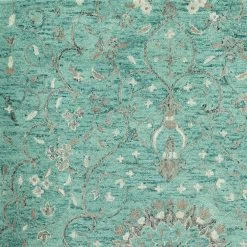 Kaleen Rugs Chancellor 2'6" X 8' Turquoise, Cadet Blue, Grey, Linen And Charcoal Runner -Carpet And Flooring Stores 5492469 3