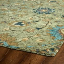 Kaleen Rugs Chancellor 10' X 14' Sage, Mustard, Light Brown, Denim And Linen Area Rug -Carpet And Flooring Stores 5492584 3