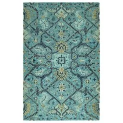 Kaleen Rugs Chancellor 10' X 14' Blue, Turquoise, Denim, Sage And Taupe Area Rug