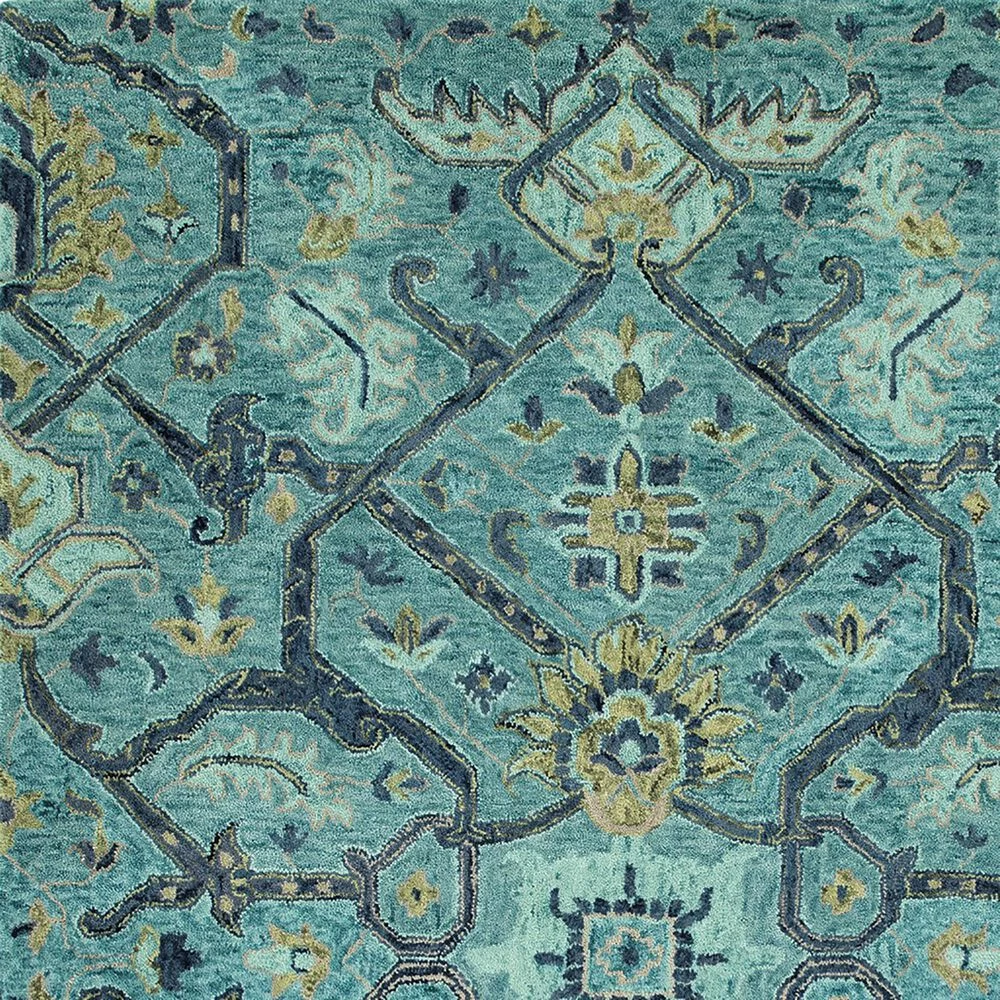 Kaleen Rugs Chancellor 2'6" x 8' Blue, Turquoise, Denim, Sage and Taupe Runner Kaleen Rugs Chancellor 2'6" X 8' Blue, Turquoise, Denim, Sage And Taupe Runner -Carpet And Flooring Stores 5492741 3