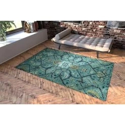 Kaleen Rugs Chancellor 9' X 12' Blue, Turquoise, Denim, Sage And Taupe Area Rug -Carpet And Flooring Stores 5492782 2