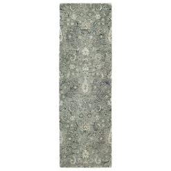 Kaleen Rugs Chancellor 2'6" X 8' Grey, Surf, Linen, Charcoal And Taupe Runner