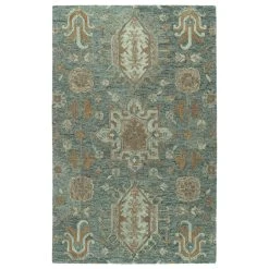 Kaleen Rugs Chancellor 10' X 14' Pewter Green, Brown, Taupe, Gold And Spa Area Rug