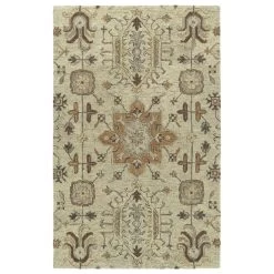 Kaleen Rugs Chancellor 2' X 3' Sand, Brown, Taupe, Silver And Gold Area Rug