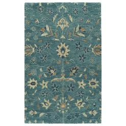 Kaleen Rugs Chancellor 10' X 14' Blue, Navy, Gold, Cream And Brown Area Rug
