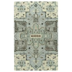 Kaleen Rugs Chancellor 8' X 10' Spa, Brown, Ivory, Grey And Charcoal Area Rug