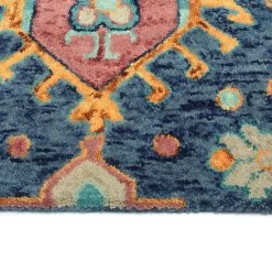 Kaleen Rugs Chancellor 10' X 14' Navy, Light Blue, Orange, Gold And Wine Area Rug -Carpet And Flooring Stores 5493566 5