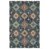 Kaleen Rugs Chancellor 2' X 3' Navy, Light Blue, Orange, Gold And Wine Area Rug