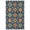 Kaleen Rugs Chancellor 2'6" X 8' Navy, Light Blue, Orange, Gold And Wine Runner