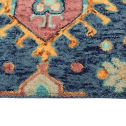 Kaleen Rugs Chancellor 2'6" X 8' Navy, Light Blue, Orange, Gold And Wine Runner -Carpet And Flooring Stores 5493582 4