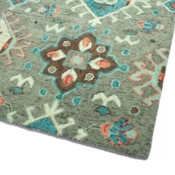 Kaleen Rugs Chancellor 4' X 6' Grey, Sage, Teal, Brown, Light Pink And Wine Area Rug -Carpet And Flooring Stores 5493665 3