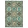 Kaleen Rugs Chancellor 8' X 10' Grey, Sage, Teal, Brown, Light Pink And Wine Area Rug