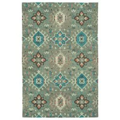 Kaleen Rugs Chancellor 8' X 10' Grey, Sage, Teal, Brown, Light Pink And Wine Area Rug