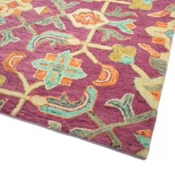 Kaleen Rugs Chancellor 5' X 7'9" Plum, Orange, Teal, Gold And Sage Area Rug 2 Kaleen Rugs Chancellor 5' X 7'9" Plum, Orange, Teal, Gold And Sage Area Rug -Carpet And Flooring Stores 5493749 3
