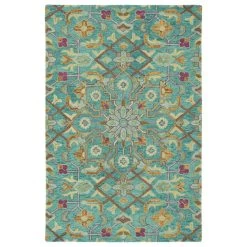 Kaleen Rugs Chancellor 2'6" X 8' Teal Runner