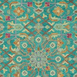 Kaleen Rugs Chancellor 9' X 12' Teal, Sand, Orange, Sage, Plum And Brown Area Rug -Carpet And Flooring Stores 5493830 6