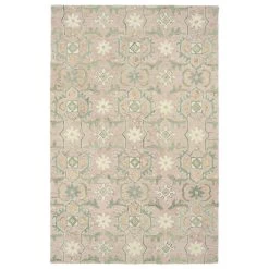 Kaleen Rugs Chancellor 2'6" X 8' Light Pink, Sage, Sand, Gold And Grey Runner