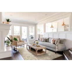 Kaleen Rugs Chancellor 8' X 10' Light Pink, Sage, Sand, Gold And Grey Area Rug -Carpet And Flooring Stores 5494036 2