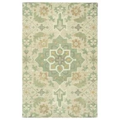 Kaleen Rugs Chancellor 2'6" X 8' Sand, Sage, Orange, Ivory And Grey Runner