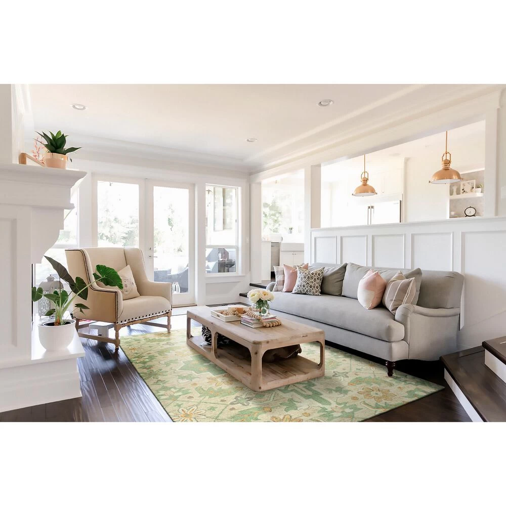 Kaleen Rugs Chancellor 8' x 10' Sand, Sage, Orange, Ivory and Grey Area Rug Kaleen Rugs Chancellor 8' X 10' Sand, Sage, Orange, Ivory And Grey Area Rug -Carpet And Flooring Stores 5494101 2