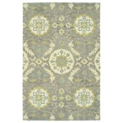 Kaleen Rugs Chancellor 2'6" X 8' Graphite, Ivory, Gold, Teal And Orange Runner