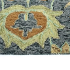 Kaleen Rugs Chancellor 4' X 6' Denim, Orange, Sage, Sand And Grey Area Rug -Carpet And Flooring Stores 5494283 5