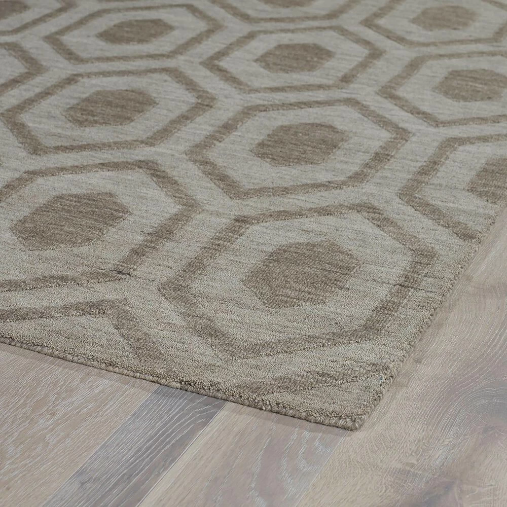 Kaleen Rugs Imprints Modern Geometric 2'6" x 8' Light Brown Runner Kaleen Rugs Imprints Modern Geometric 2'6" X 8' Light Brown Runner -Carpet And Flooring Stores 5494820 2