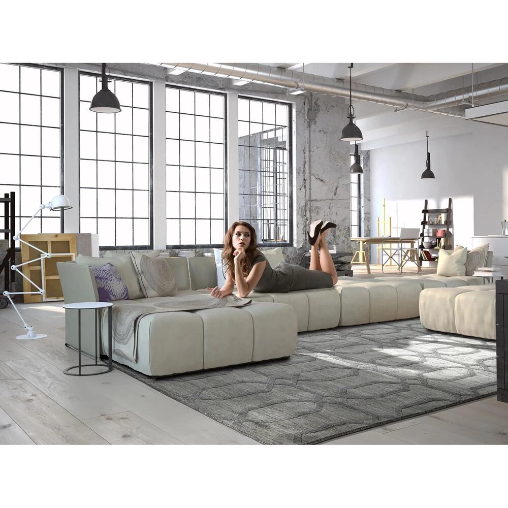 Kaleen Rugs Imprints Modern IPM03-75 3'6" x 5'6" Grey Area Rug Kaleen Rugs Imprints Modern IPM03-75 3'6" X 5'6" Grey Area Rug -Carpet And Flooring Stores 5495439 2