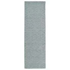 Kaleen Rugs Imprints Modern 2'6" X 8' Light Blue Runner