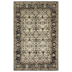 Kaleen Rugs Herrera 2' X 3' Oatmeal, Charcoal, Brown, Ivory And Sand Area Rug