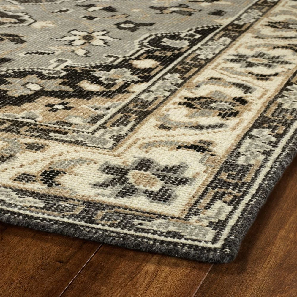Kaleen Rugs Herrera 5'6" x 8'6" Grey, Charcoal, Ivory and Light Brown Area Rug Kaleen Rugs Herrera 5'6" X 8'6" Grey, Charcoal, Ivory And Light Brown Area Rug -Carpet And Flooring Stores 5497138 2