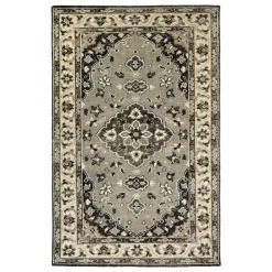 Kaleen Rugs Herrera 9' X 12' Grey, Charcoal, Ivory And Light Brown Area Rug