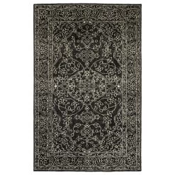 Kaleen Rugs Herrera 9' X 12' Charcoal And Ivory Area Rug