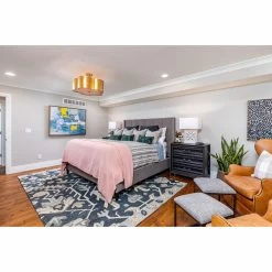 Kaleen Rugs Brooklyn 8' X 11' Denim, Steel Blue, Pewter Green, Grey Green, Linen And Ivory Area Rug -Carpet And Flooring Stores 5497641 3