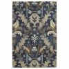 Kaleen Rugs Brooklyn 8' X 11' Navy, Denim, Bright Teal, Spa, Light Brown, Camel And Linen Area Rug