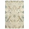Kaleen Rugs Brooklyn 7'6" X 9' Oatmeal, Turquoise, Light Jade, Dark Jade, Taupe And Linen Area Rug