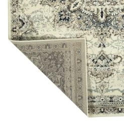 Kaleen Rugs Nashville Oriental 2' X 7'8" Ivory, Silver, Charcoal And Navy Runner 2 Kaleen Rugs Nashville Oriental 2' X 7'8" Ivory, Silver, Charcoal And Navy Runner -Carpet And Flooring Stores 5497997 3