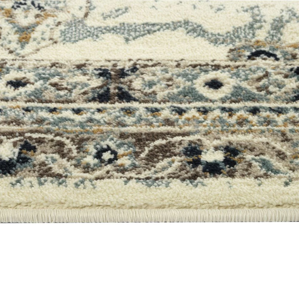 Kaleen Rugs Nashville Oriental 2' x 7'8" Ivory, Silver, Charcoal and Navy Runner Kaleen Rugs Nashville Oriental 2' X 7'8" Ivory, Silver, Charcoal And Navy Runner -Carpet And Flooring Stores 5497997 4