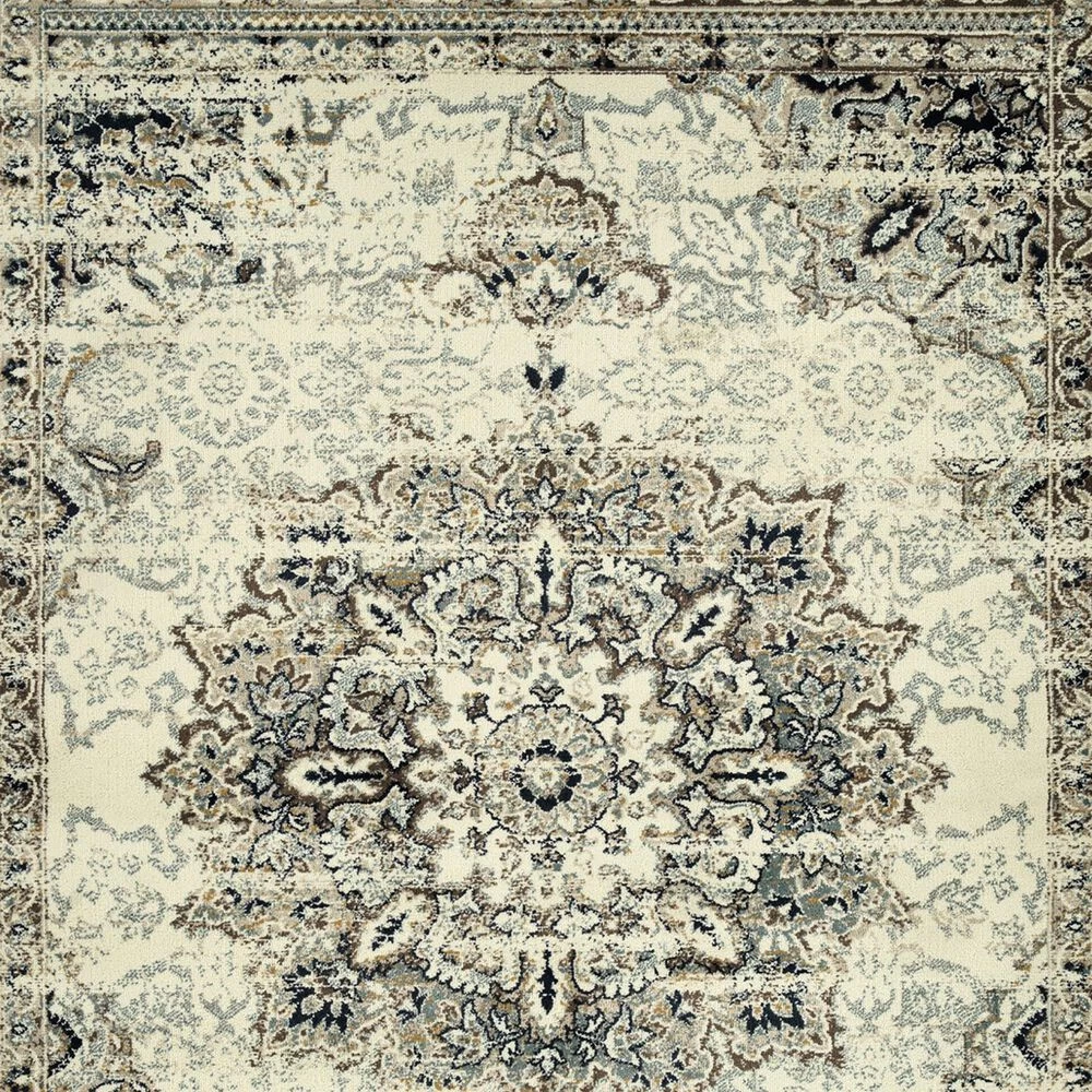 Kaleen Rugs Nashville Oriental 2' x 7'8" Ivory, Silver, Charcoal and Navy Runner Kaleen Rugs Nashville Oriental 2' X 7'8" Ivory, Silver, Charcoal And Navy Runner -Carpet And Flooring Stores 5497997 5