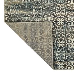 Kaleen Rugs Nashville 2' X 7'8" Blue, Chocolate, Sand And Gold Runner -Carpet And Flooring Stores 5498052 3