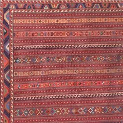 Kaleen Rugs Boho Patio BOH02 2'3" X 7'6" Red Area Performance Rug -Carpet And Flooring Stores 5499548 5